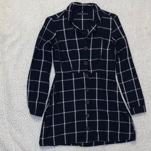 Abercrombie and Fitch Plaid Button Up Dress